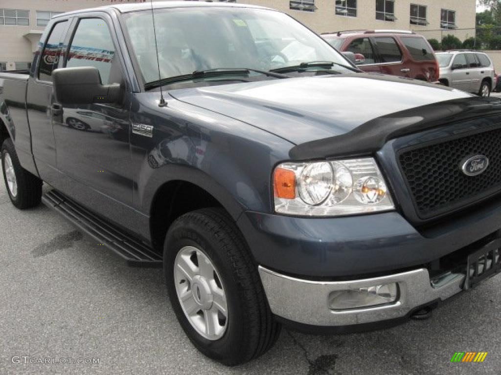 2004 F150 XLT SuperCab 4x4 - Medium Wedgewood Blue Metallic / Medium Graphite photo #43