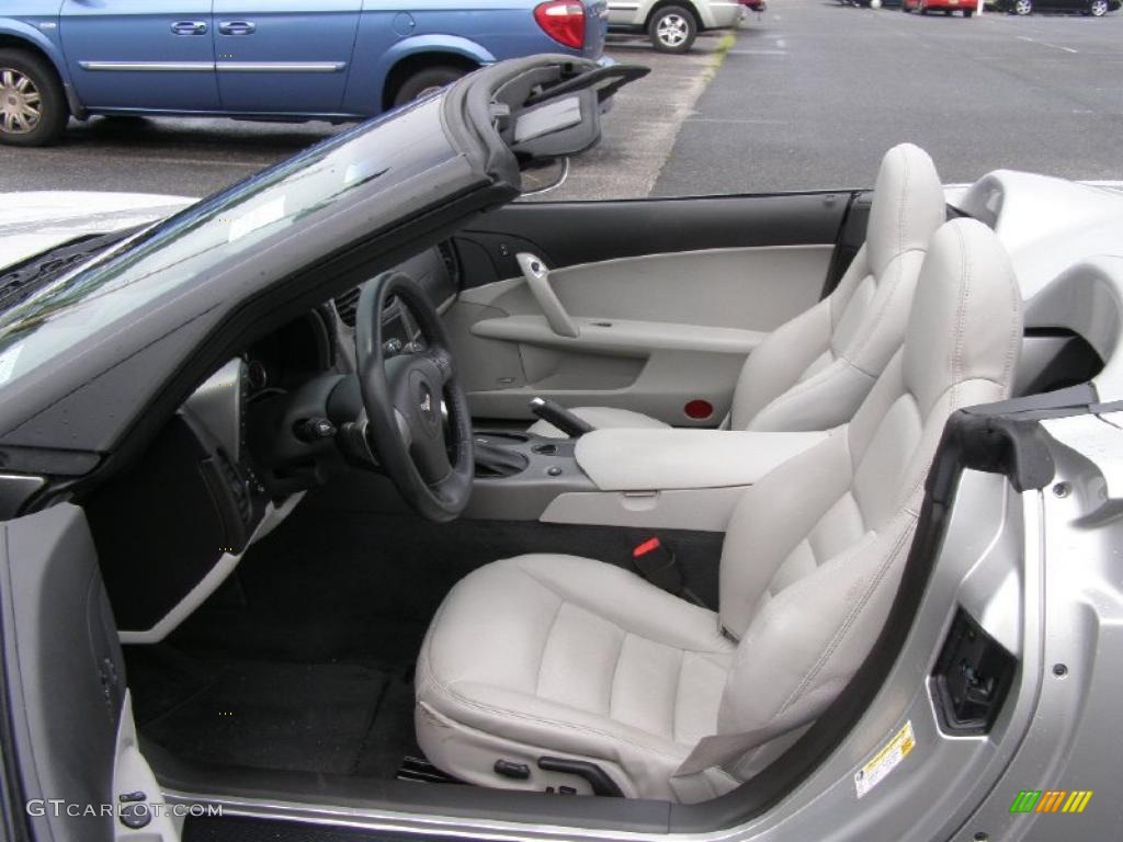 Titanium Interior 2007 Chevrolet Corvette Convertible Photo #33750053