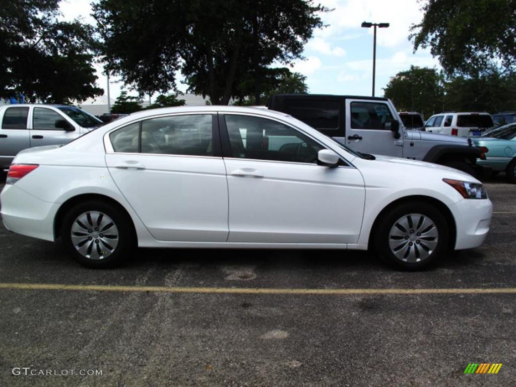 2008 Accord LX Sedan - Taffeta White / Ivory photo #2