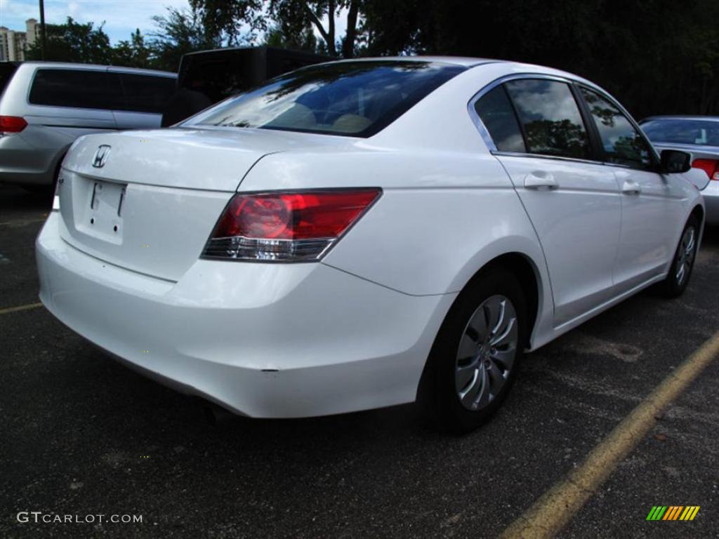 2008 Accord LX Sedan - Taffeta White / Ivory photo #3