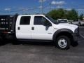Oxford White - F550 Super Duty XL Crew Cab Chassis Stake Truck Photo No. 2