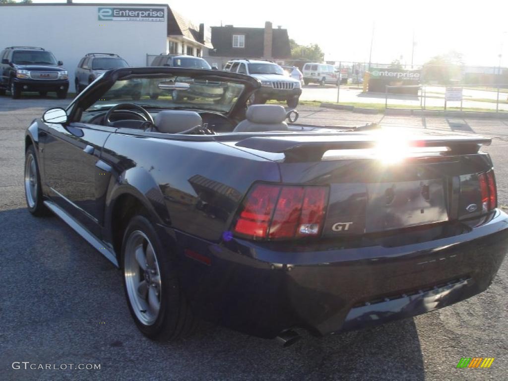 2001 Mustang GT Convertible - True Blue Metallic / Medium Graphite photo #5