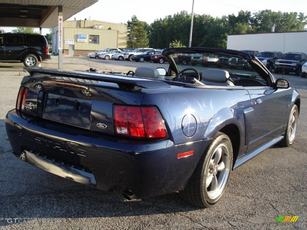 2001 Mustang GT Convertible - True Blue Metallic / Medium Graphite photo #6