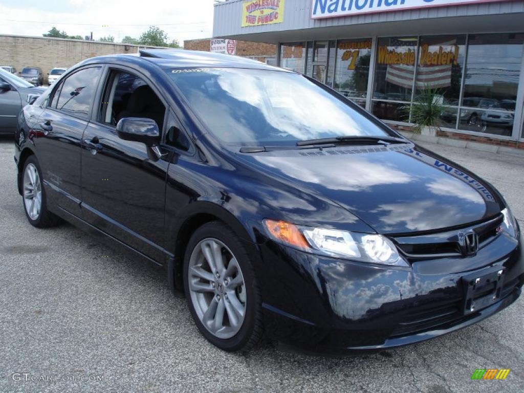 2007 Nighthawk Black Pearl Honda Civic Si Sedan 33744976 Photo 23