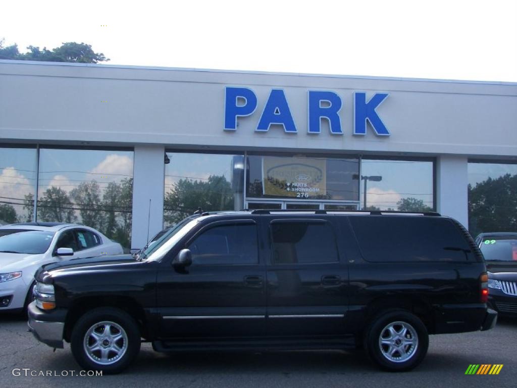 2003 Suburban 1500 LT 4x4 - Black / Tan/Neutral photo #21