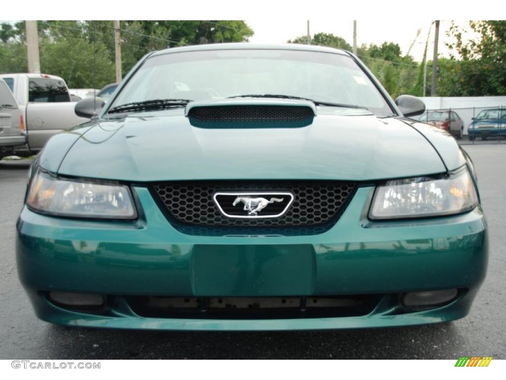 2001 Mustang GT Coupe - Electric Green Metallic / Medium Parchment photo #7