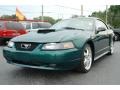 2001 Electric Green Metallic Ford Mustang GT Coupe  photo #8