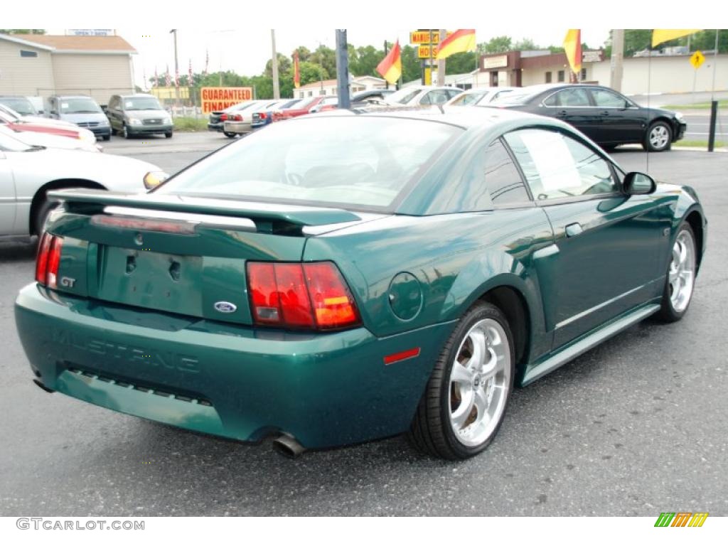 2001 Mustang GT Coupe - Electric Green Metallic / Medium Parchment photo #11