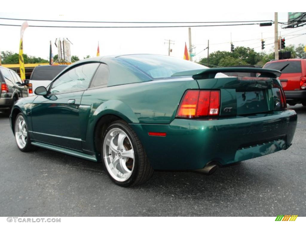 2001 Mustang GT Coupe - Electric Green Metallic / Medium Parchment photo #12