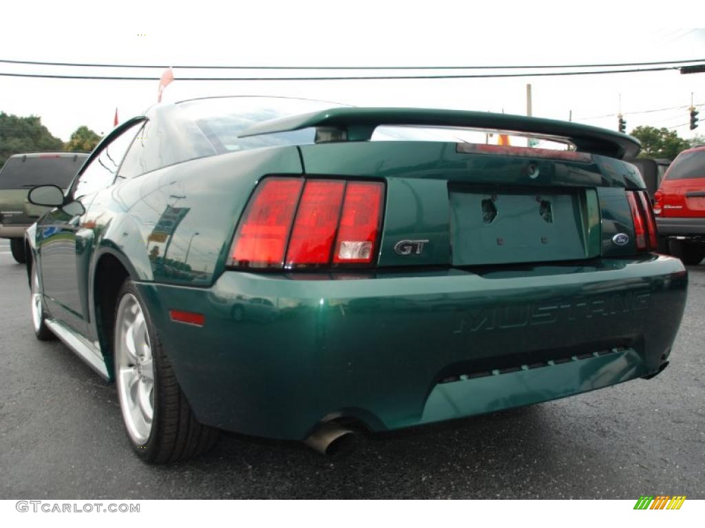 2001 Mustang GT Coupe - Electric Green Metallic / Medium Parchment photo #13