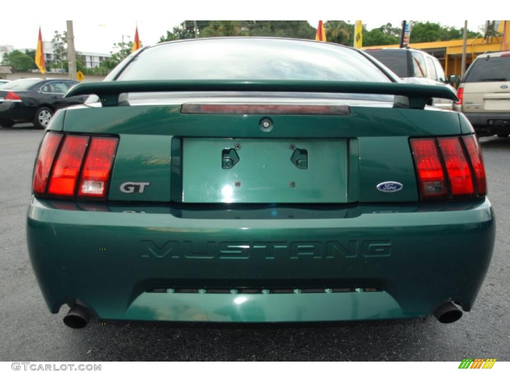 2001 Mustang GT Coupe - Electric Green Metallic / Medium Parchment photo #14