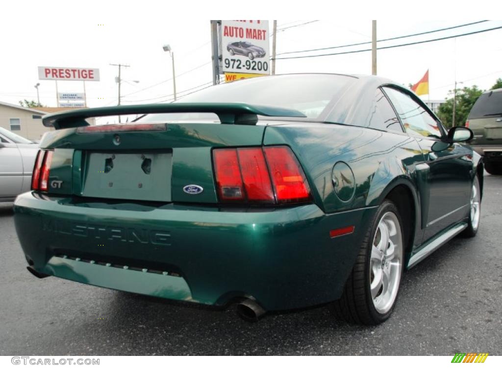 2001 Mustang GT Coupe - Electric Green Metallic / Medium Parchment photo #15