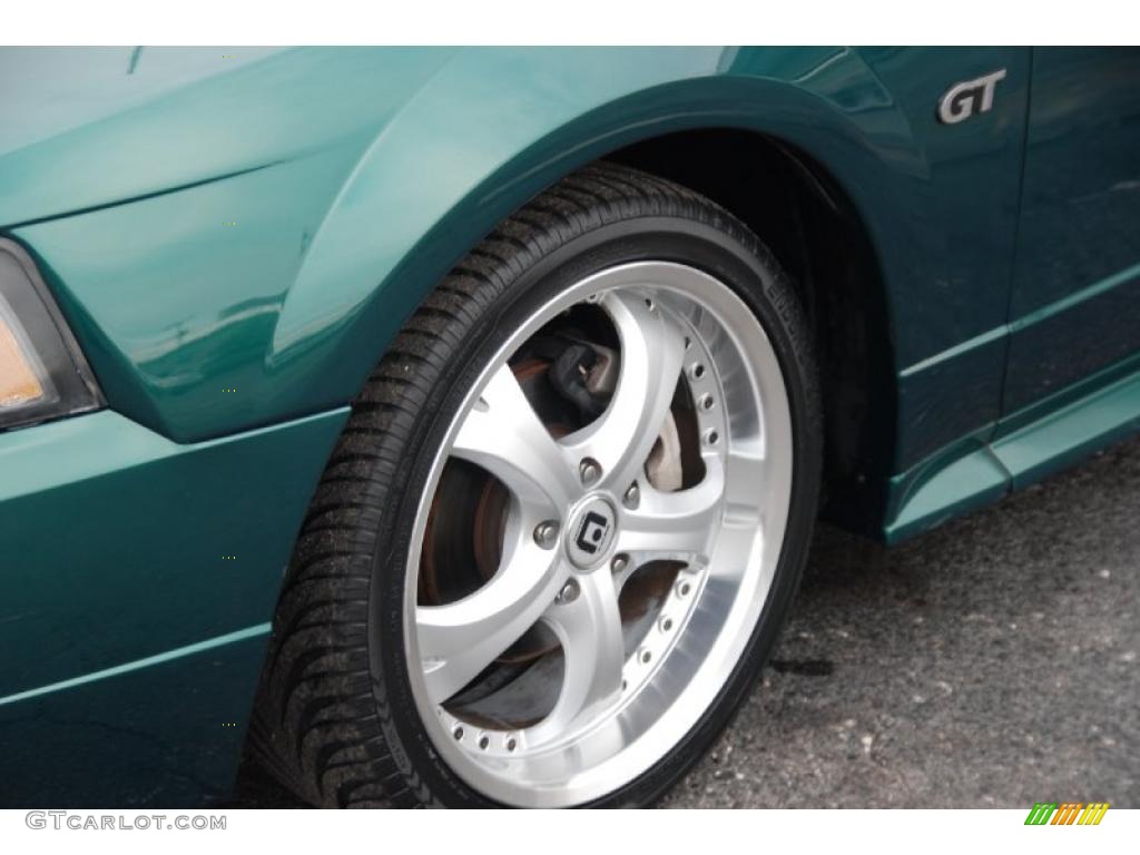 2001 Mustang GT Coupe - Electric Green Metallic / Medium Parchment photo #16