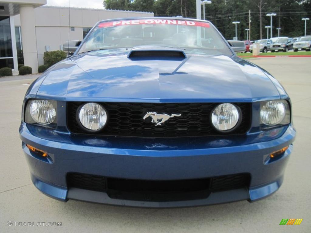 2007 Mustang GT/CS California Special Convertible - Vista Blue Metallic / Black/Dove Accent photo #5