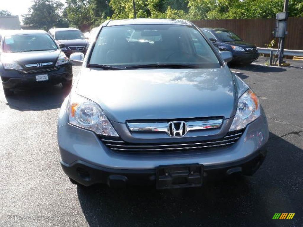 2008 CR-V EX-L - Glacier Blue Metallic / Gray photo #7
