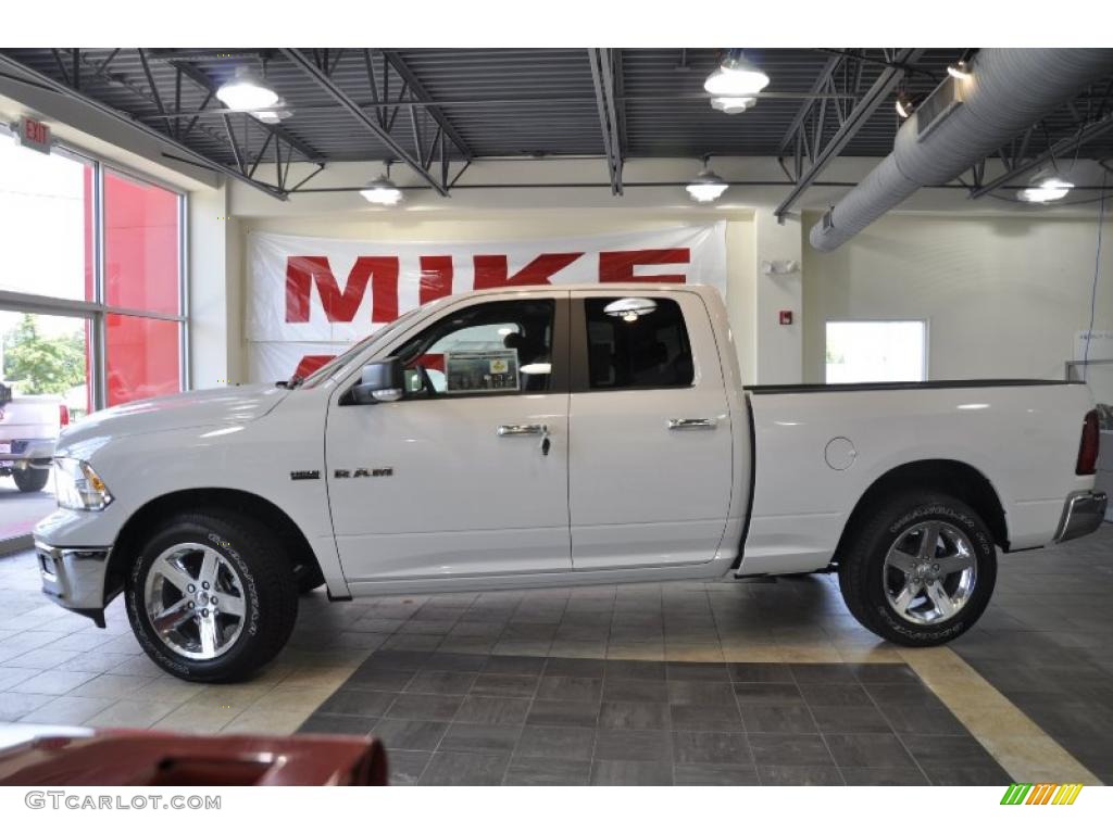 2010 Ram 1500 Big Horn Quad Cab - Stone White / Dark Slate/Medium Graystone photo #1