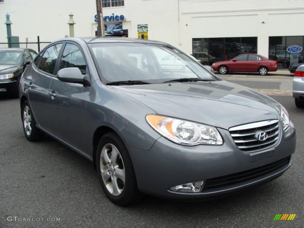 2010 Elantra SE - Carbon Gray Mist / Black photo #3