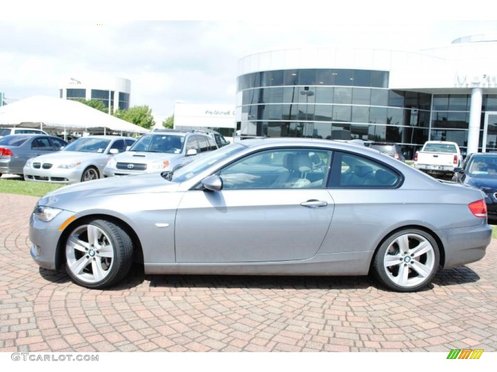 2009 3 Series 335i Coupe - Space Grey Metallic / Grey photo #2