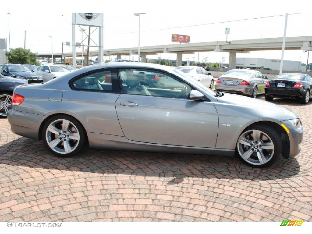 2009 3 Series 335i Coupe - Space Grey Metallic / Grey photo #6