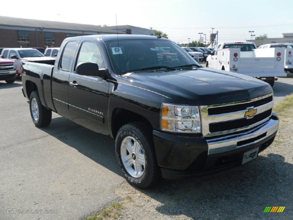 2010 Silverado 1500 LT Extended Cab 4x4 - Black / Ebony photo #5