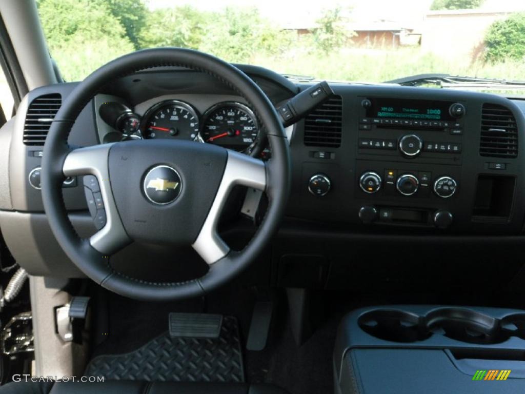 2010 Silverado 1500 LT Extended Cab 4x4 - Black / Ebony photo #14