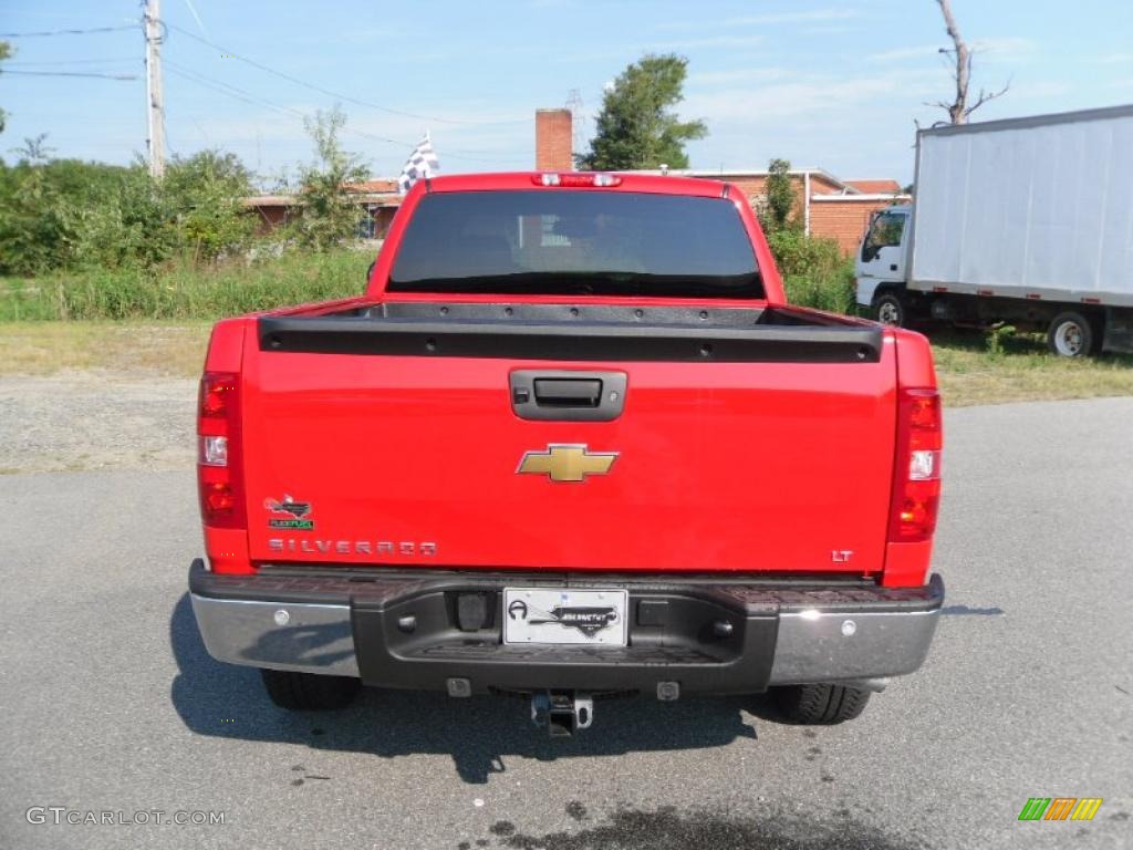 2010 Silverado 1500 LT Extended Cab 4x4 - Victory Red / Ebony photo #3