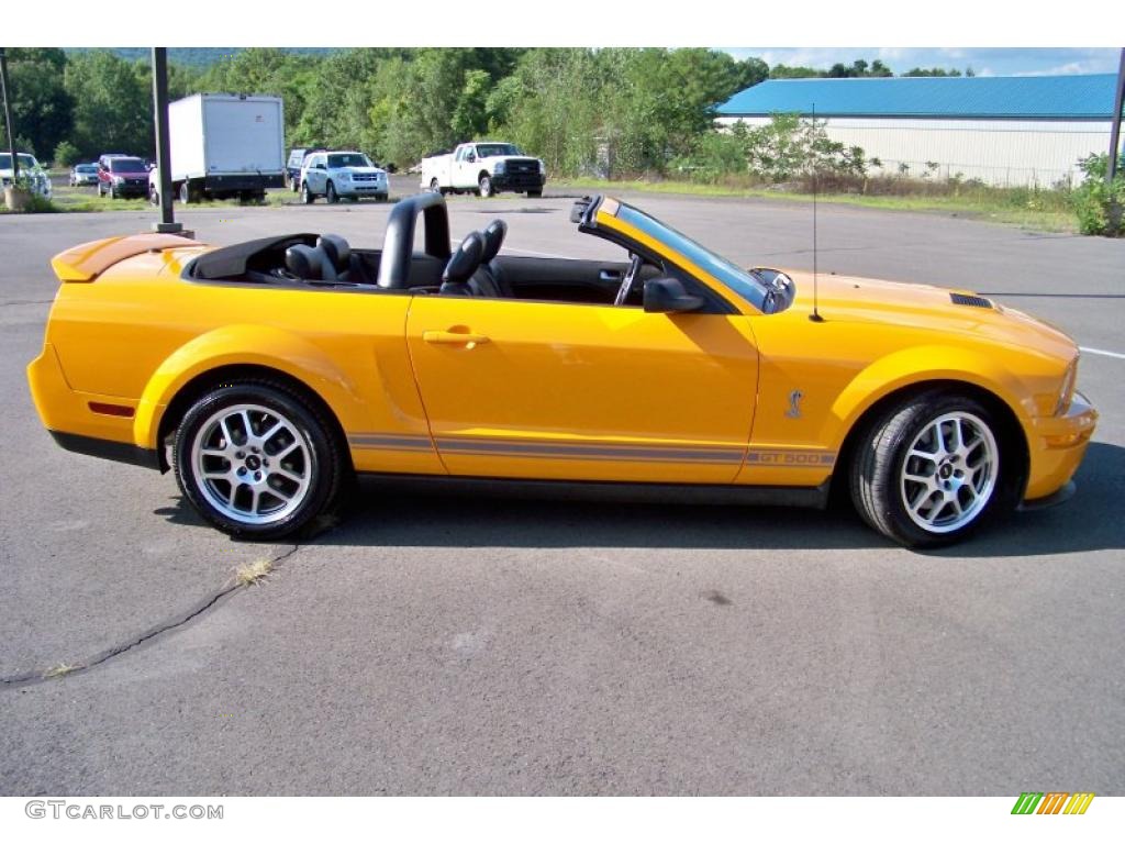 2007 Mustang Shelby GT500 Convertible - Grabber Orange / Black Leather photo #4