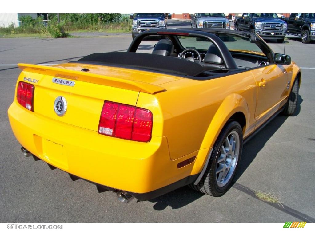 2007 Mustang Shelby GT500 Convertible - Grabber Orange / Black Leather photo #5