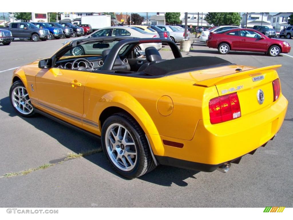 2007 Mustang Shelby GT500 Convertible - Grabber Orange / Black Leather photo #7