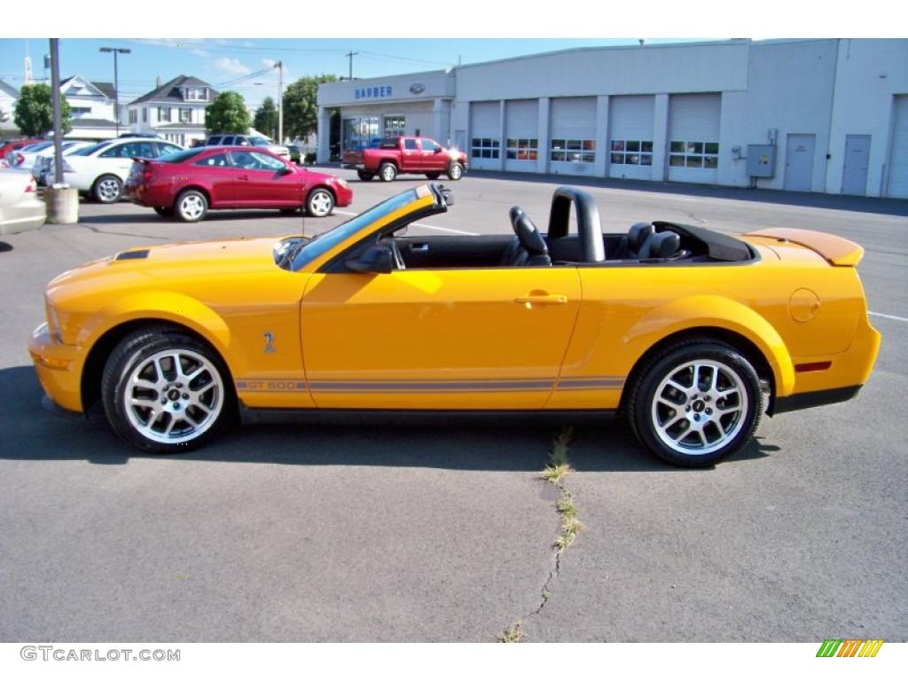 2007 Mustang Shelby GT500 Convertible - Grabber Orange / Black Leather photo #8