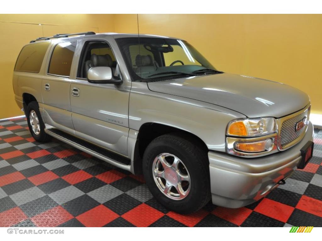 2001 Yukon XL Denali AWD - Pewter Metallic / Neutral Tan/Shale photo #1