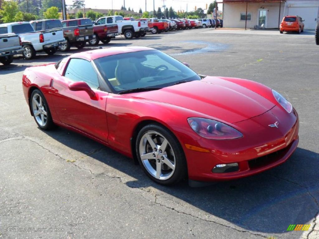 2005 Corvette Coupe - Victory Red / Cashmere photo #6