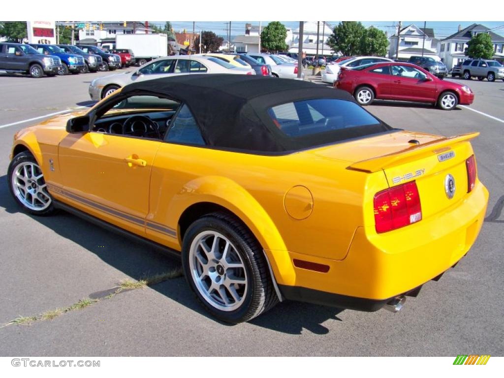 2007 Mustang Shelby GT500 Convertible - Grabber Orange / Black Leather photo #25