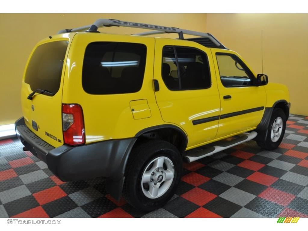 2001 Xterra SE V6 4x4 - Solar Yellow / Dusk Gray photo #5