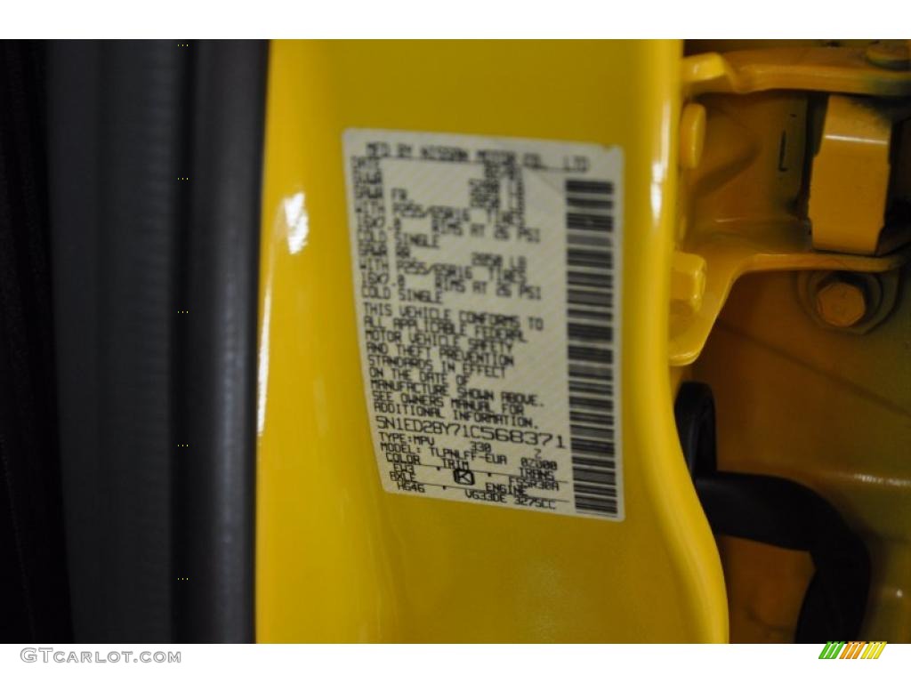 2001 Xterra SE V6 4x4 - Solar Yellow / Dusk Gray photo #9