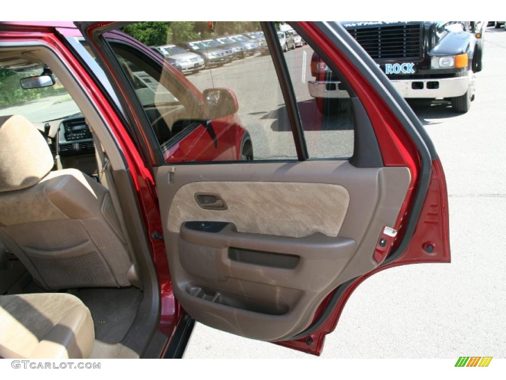 2002 CR-V EX 4WD - Chianti Red Pearl / Saddle photo #15