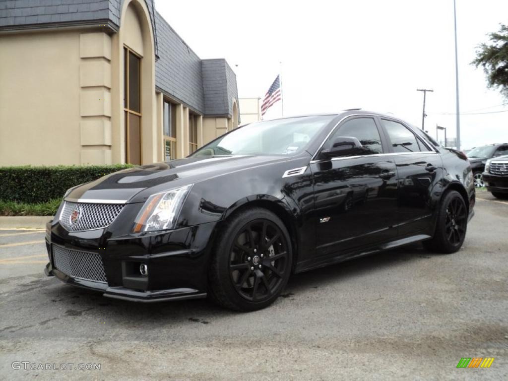 2009 CTS -V Sedan - Black Raven / Ebony photo #3