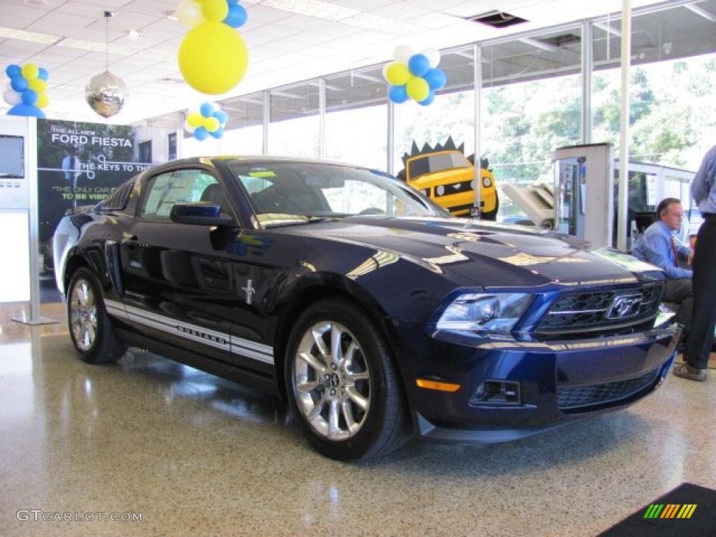 2011 Mustang V6 Premium Coupe - Kona Blue Metallic / Charcoal Black photo #1