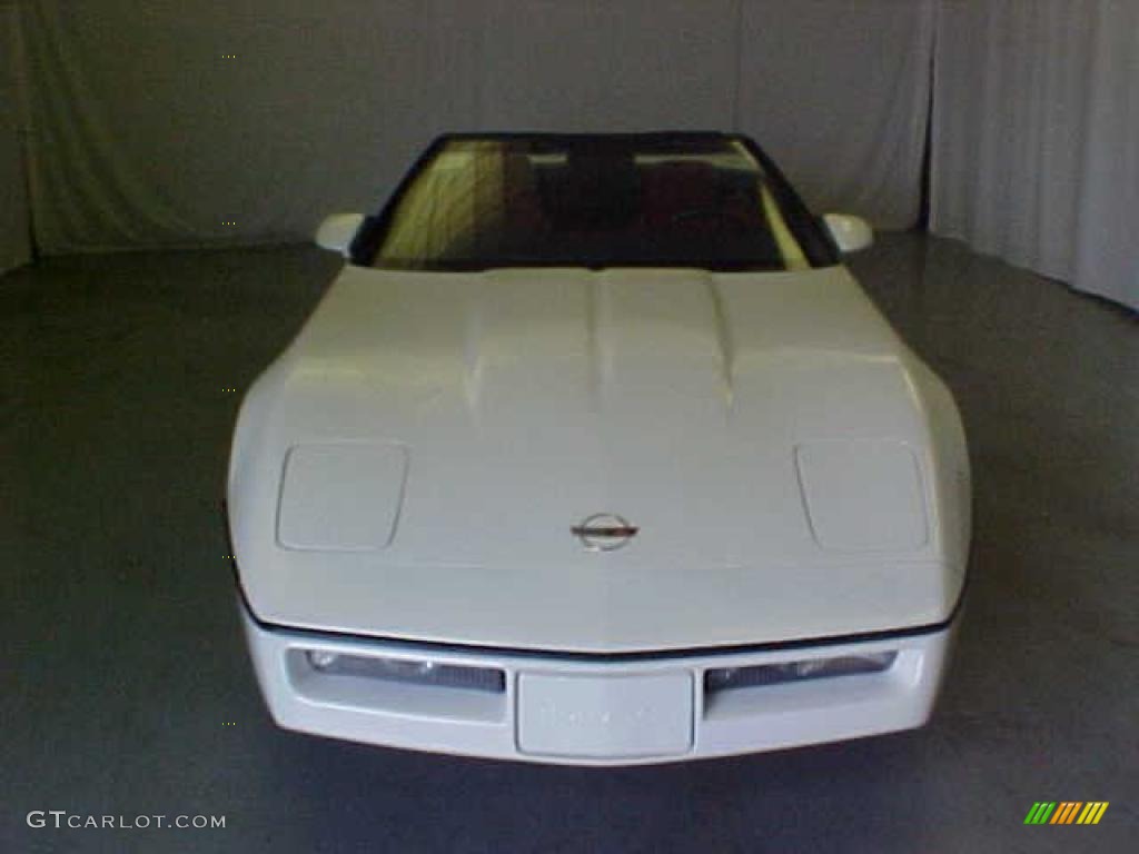 1987 Corvette Convertible - White / Red photo #2