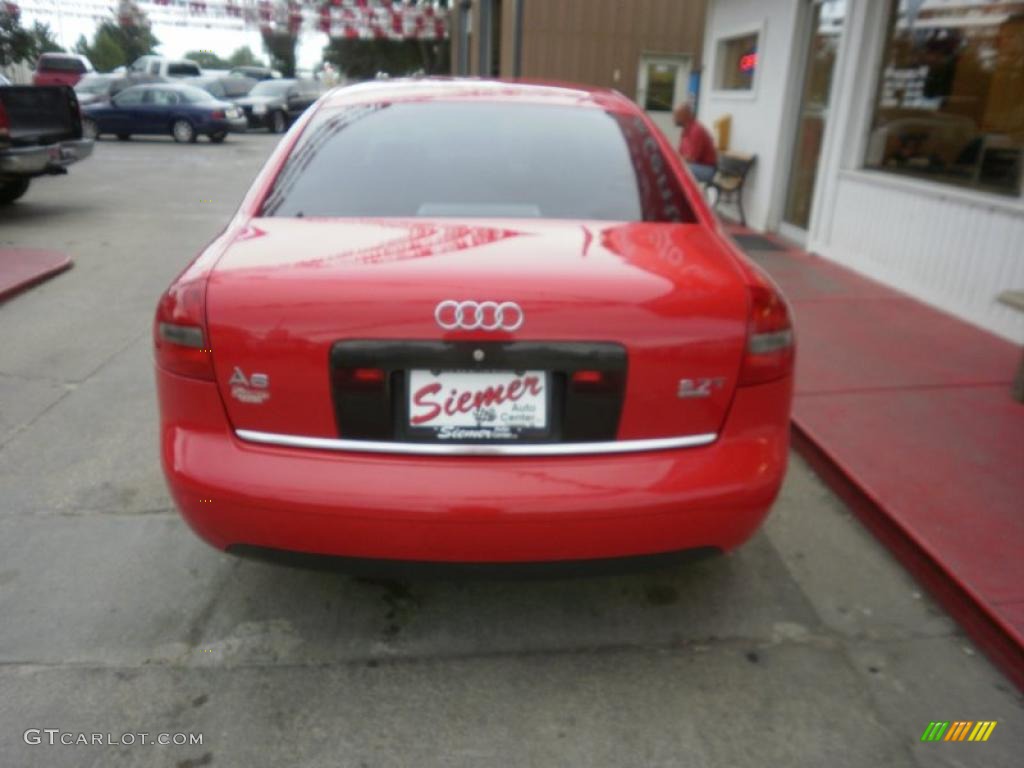 2001 A6 2.7T quattro Sedan - Tornado Red / Onyx photo #8