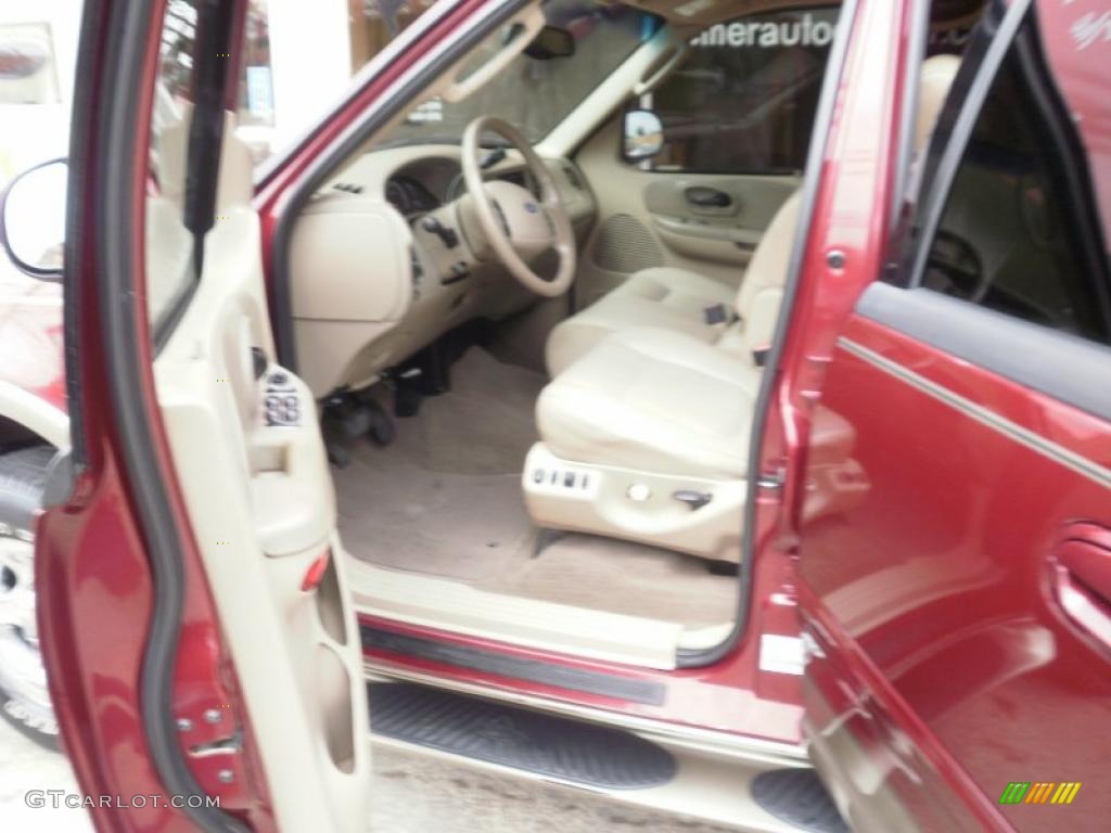 2003 F150 XLT SuperCrew 4x4 - Toreador Red Metallic / Medium Parchment Beige photo #12