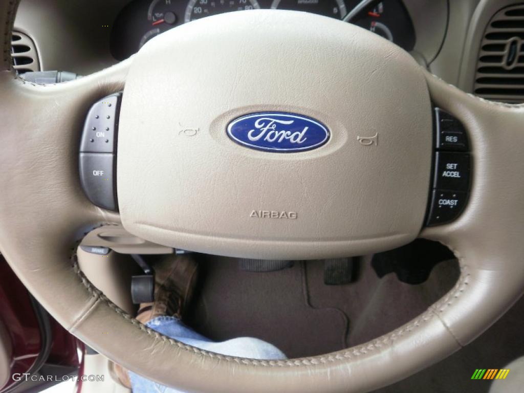 2003 F150 XLT SuperCrew 4x4 - Toreador Red Metallic / Medium Parchment Beige photo #16