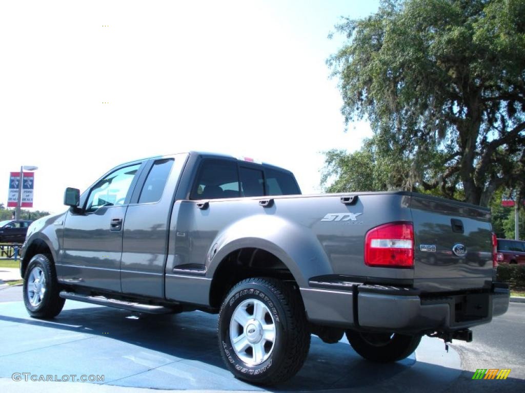 2005 F150 STX SuperCab 4x4 - Dark Shadow Grey Metallic / Medium Flint Grey photo #3