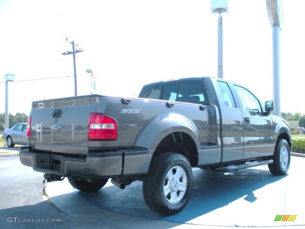 2005 F150 STX SuperCab 4x4 - Dark Shadow Grey Metallic / Medium Flint Grey photo #5