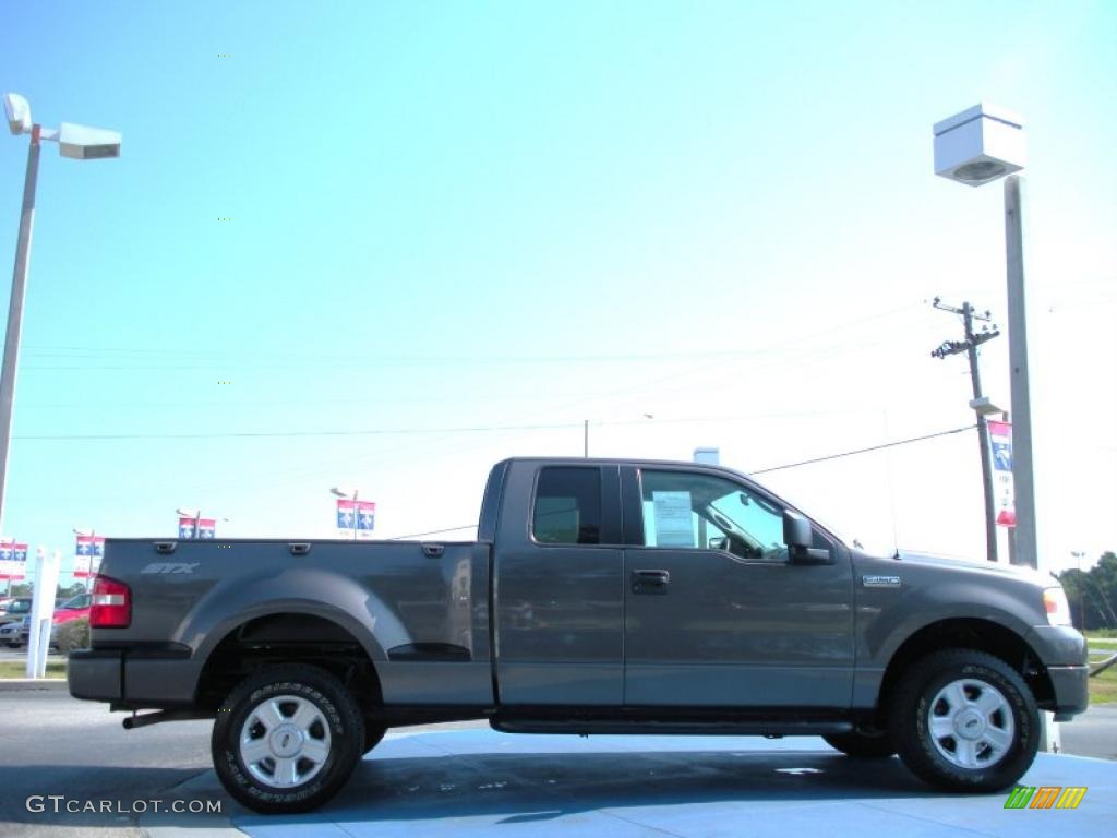 2005 F150 STX SuperCab 4x4 - Dark Shadow Grey Metallic / Medium Flint Grey photo #6