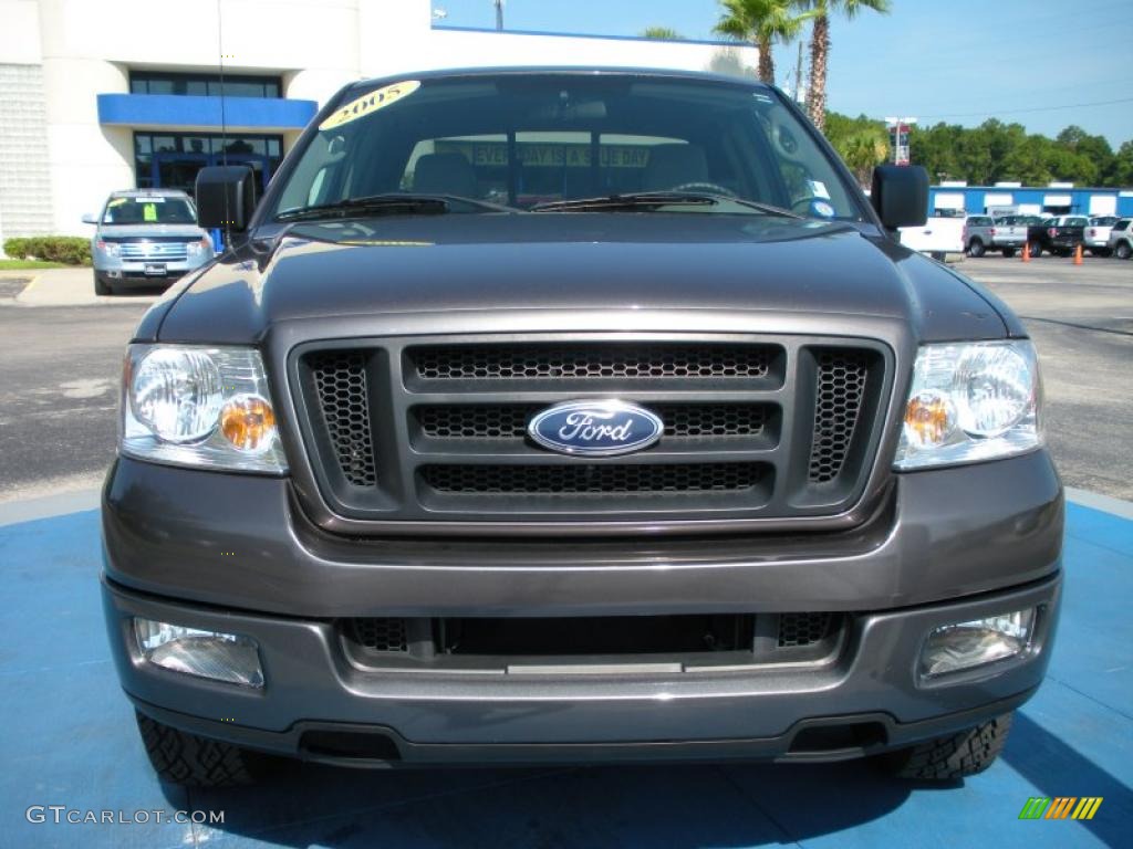 2005 F150 STX SuperCab 4x4 - Dark Shadow Grey Metallic / Medium Flint Grey photo #8