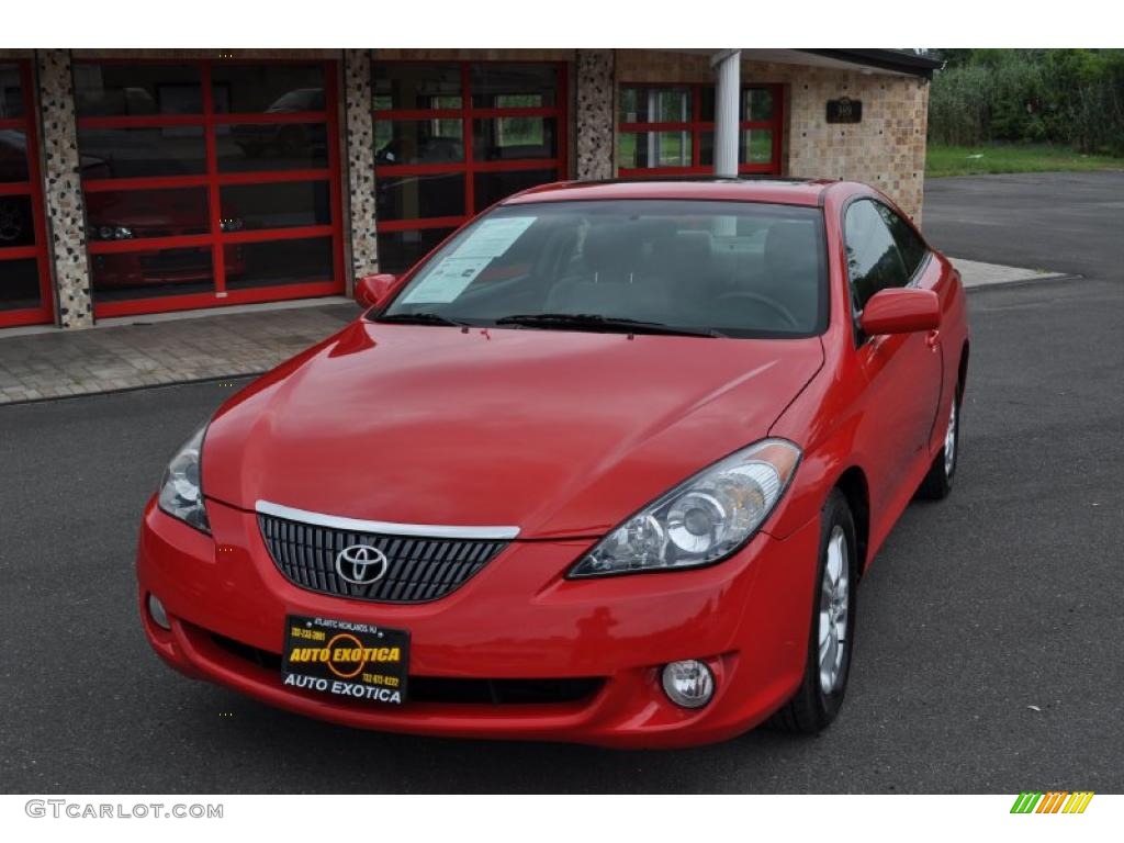 2005 Solara SE Coupe - Absolutely Red / Dark Stone photo #1