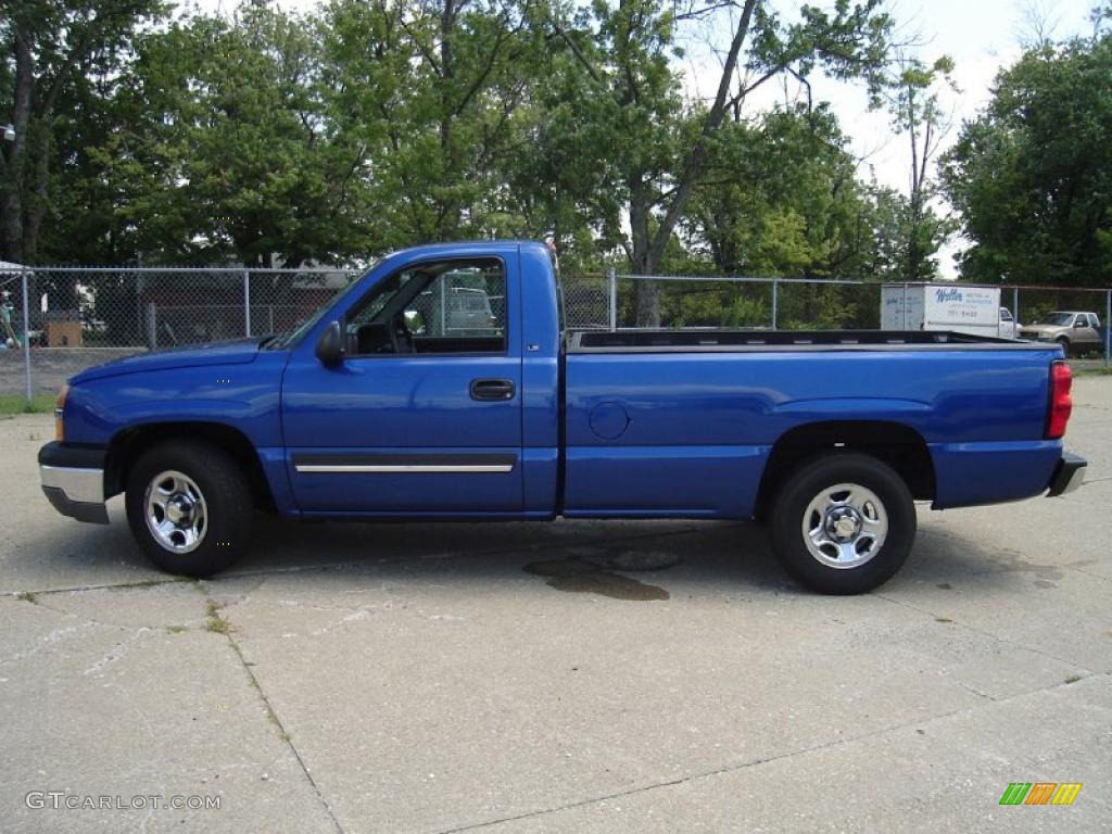 2004 Silverado 1500 Regular Cab - Arrival Blue Metallic / Medium Gray photo #2