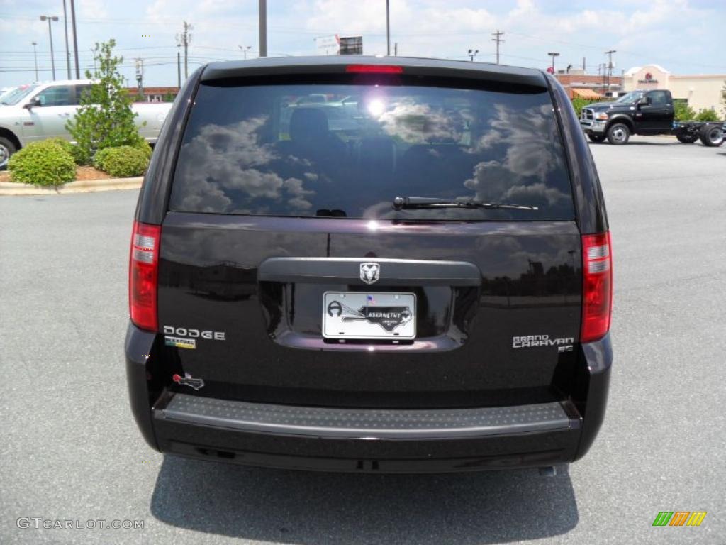 2010 Grand Caravan SE - Dark Cordovan Pearlcoat / Dark Slate Gray/Light Shale photo #3