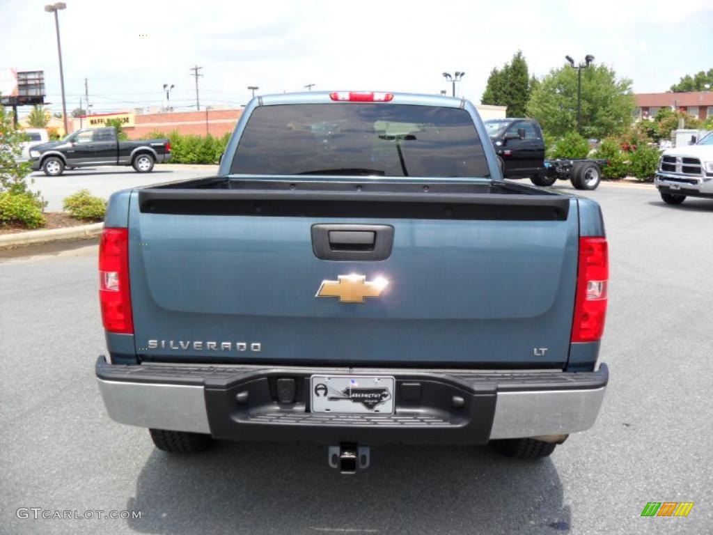 2007 Silverado 1500 LT Extended Cab - Blue Granite Metallic / Ebony Black photo #3